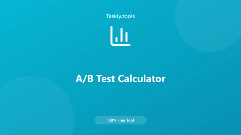 A/B Test Calculator — Free Online Mathematical Tool