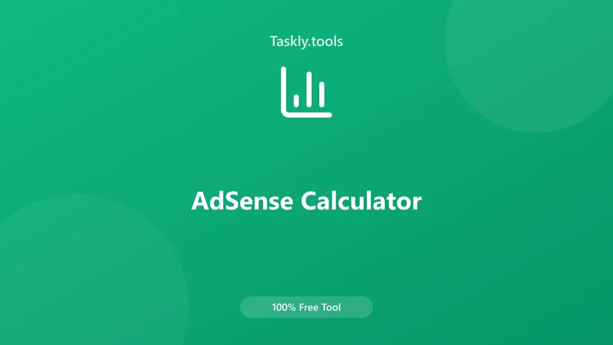 AdSense Calculator — Free Online Financial Tool