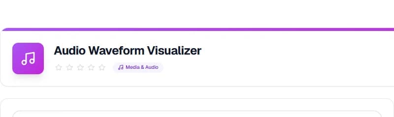 Audio Waveform Visualizer — Free Online Media Tool