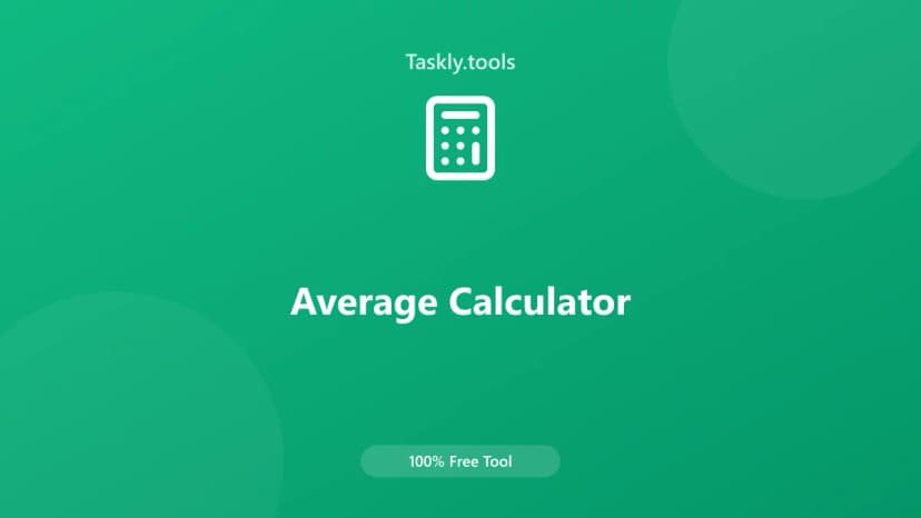 Average Calculator — Free Online Financial Tool