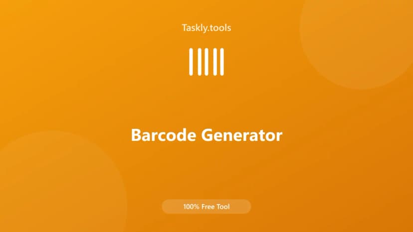 Barcode Generator — Free Online Utility Tool