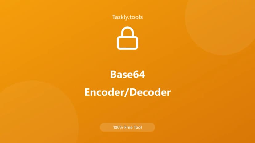 Base64 Encoder/Decoder — Free Online Utility Tool