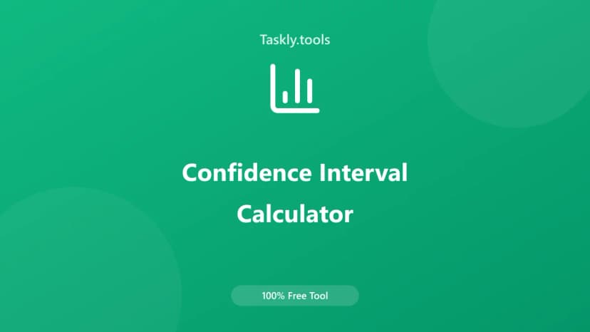 Confidence Interval Calculator — أداة المالية مجانية أونلاين