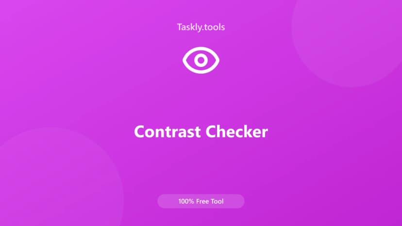 Contrast Checker — أداة التصميم مجانية أونلاين