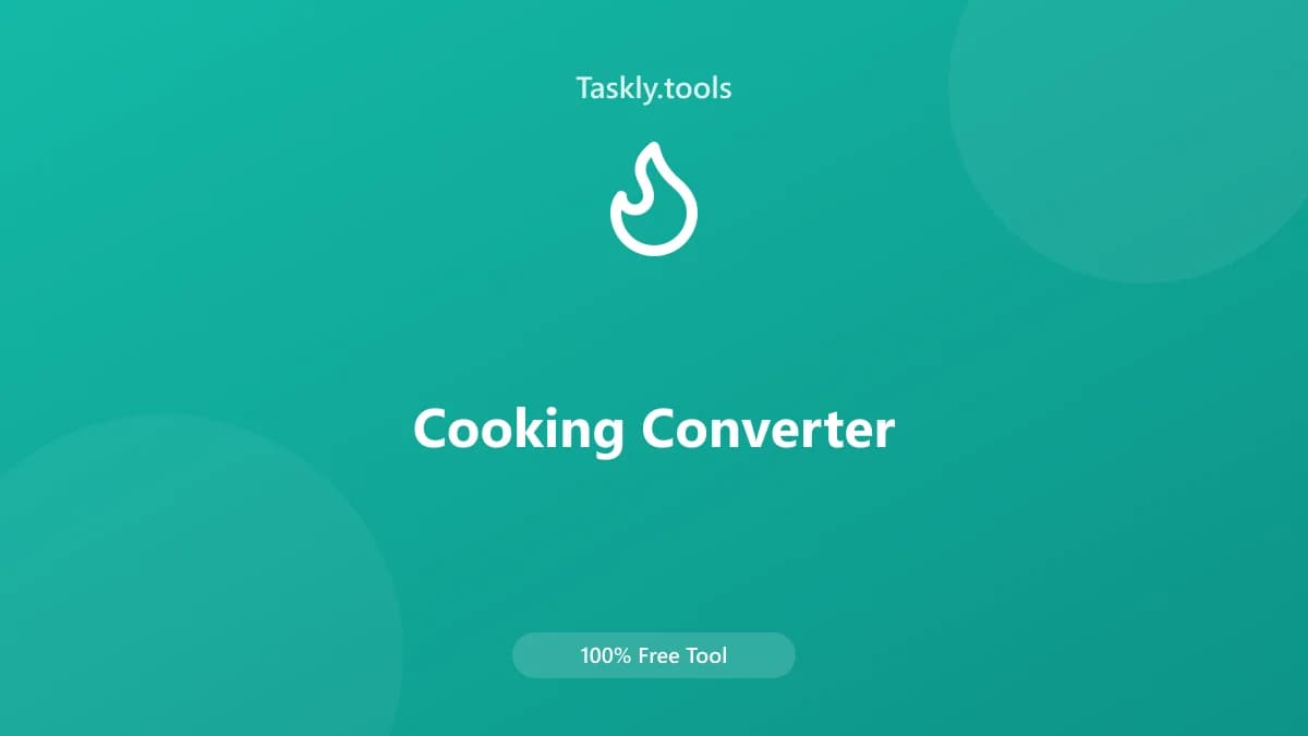 Cooking Converter — Free Online Conversion Tool