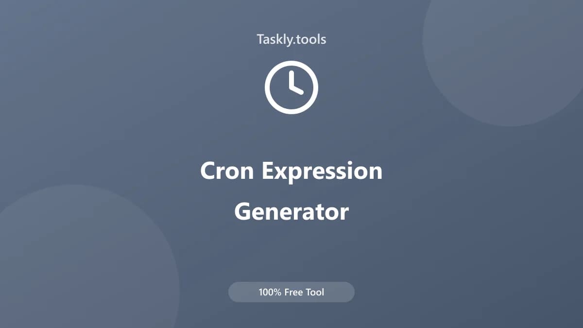 Cron Expression Generator — Free Online DevOps Tool