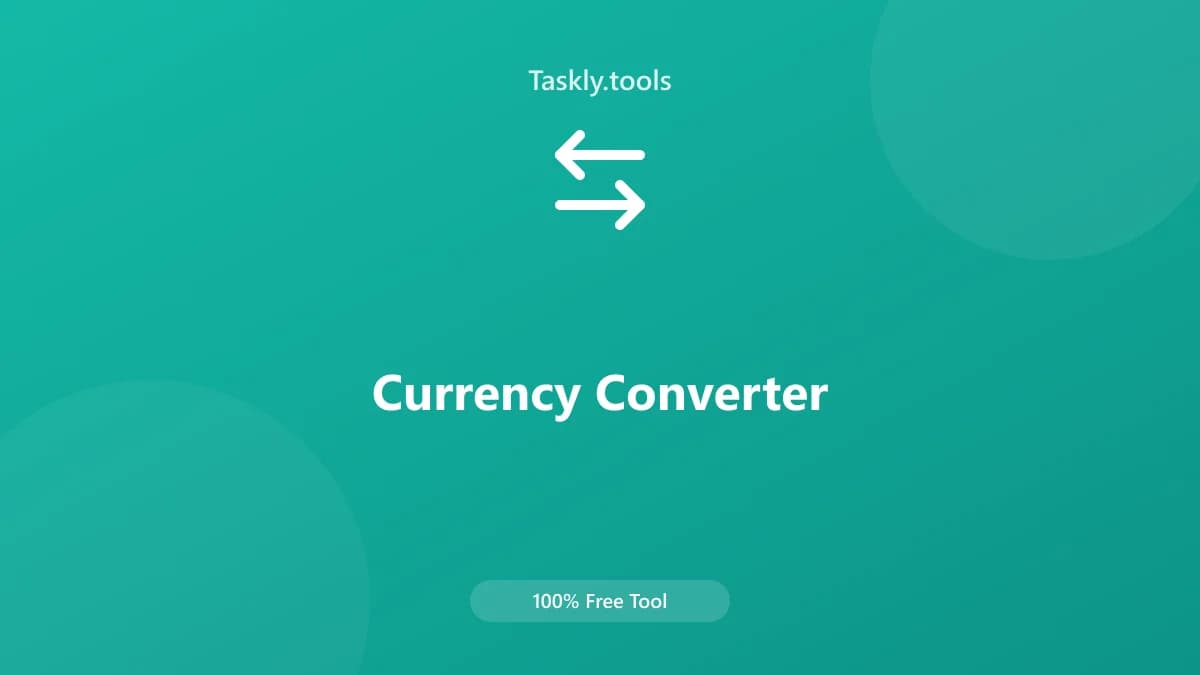 Currency Converter — Free Online Conversion Tool