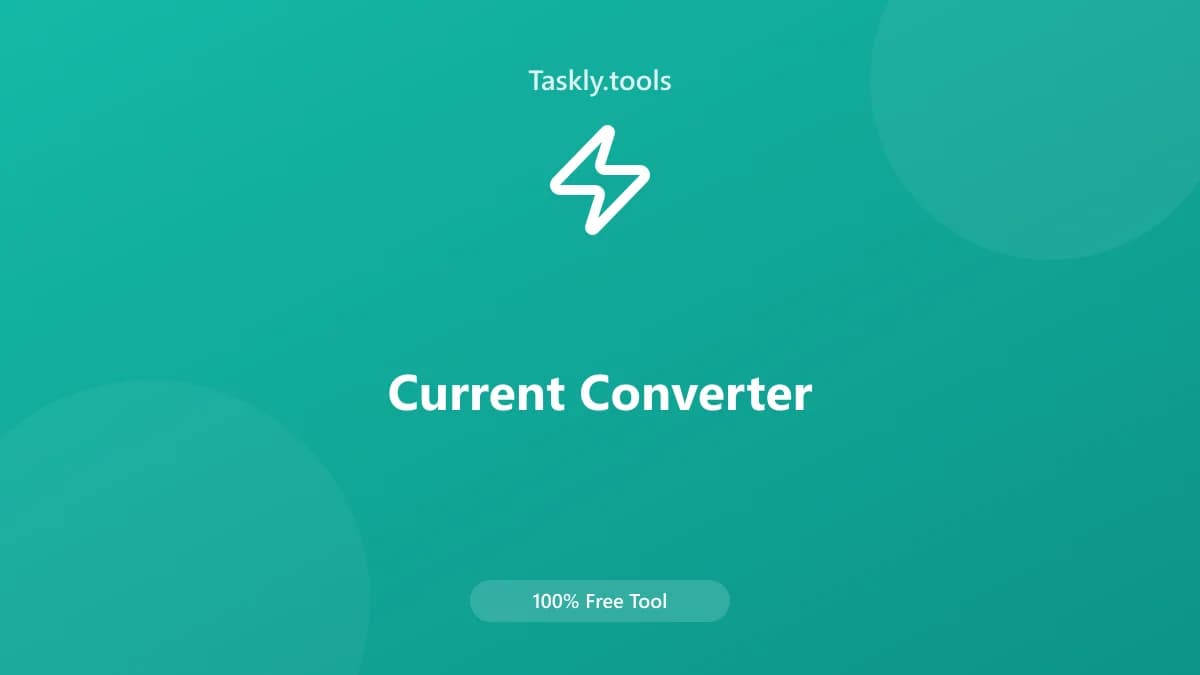 Current Converter — أداة تحويل مجانية أونلاين
