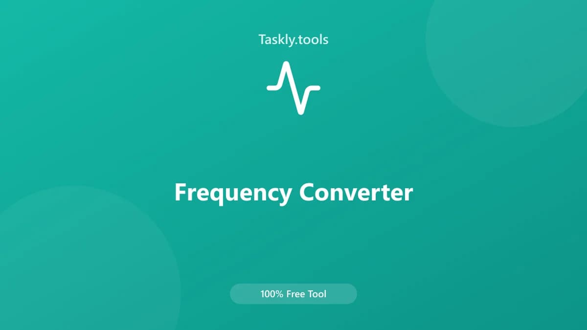 Frequency Converter — Free Online Conversion Tool