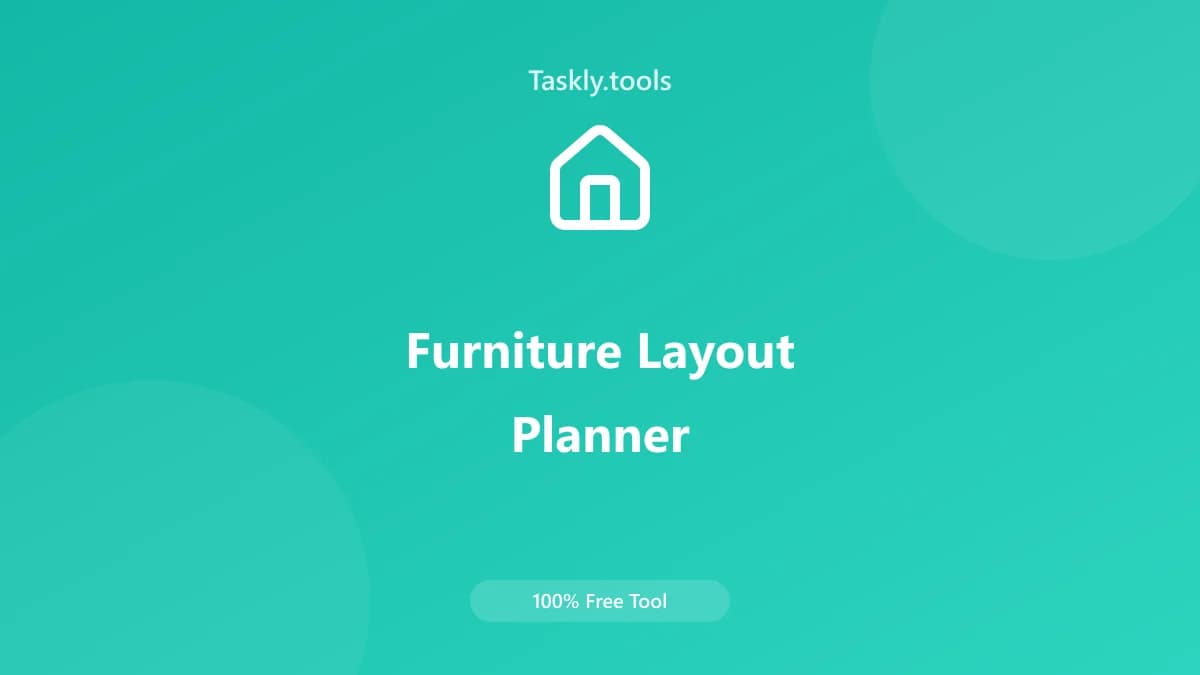 Furniture Layout Planner — أداة نمط الحياة مجانية أونلاين
