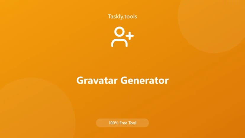 Gravatar Generator — أداة الأدوات المساعدة مجانية أونلاين