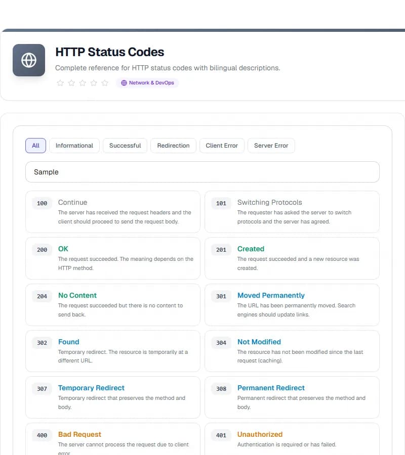 HTTP Status Codes — Search the Complete List