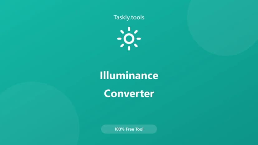 Illuminance Converter — أداة تحويل مجانية أونلاين