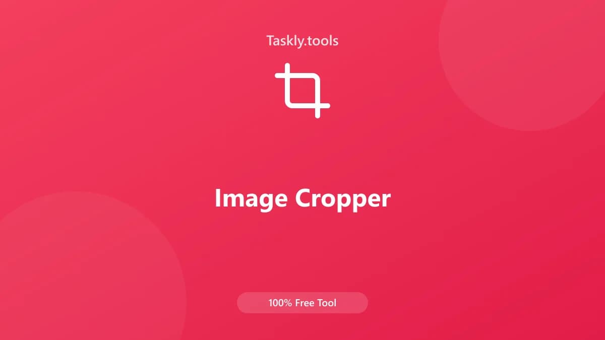 Image Cropper — Free Online Image processing Tool