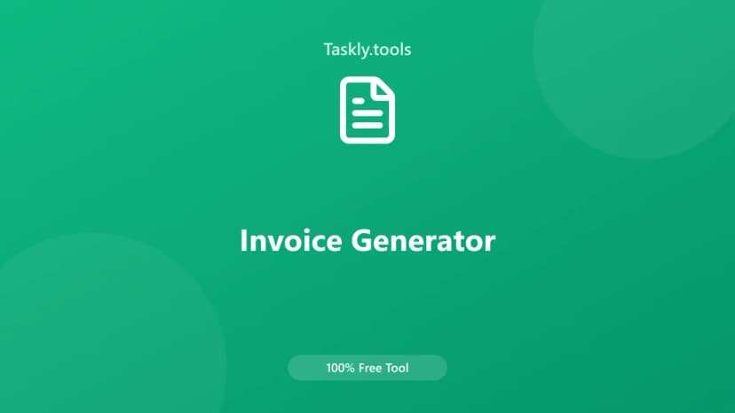 Invoice Generator — Free Online Financial Tool