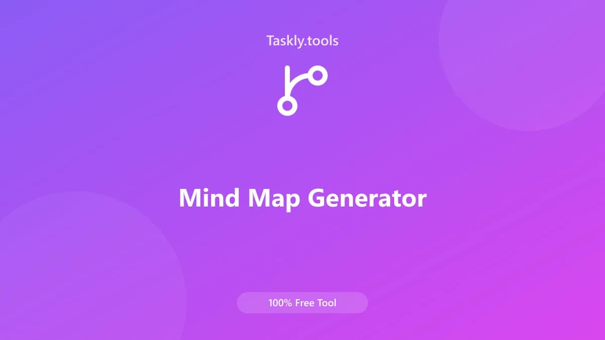 Mind Map Generator — Free Online Data visualization Tool