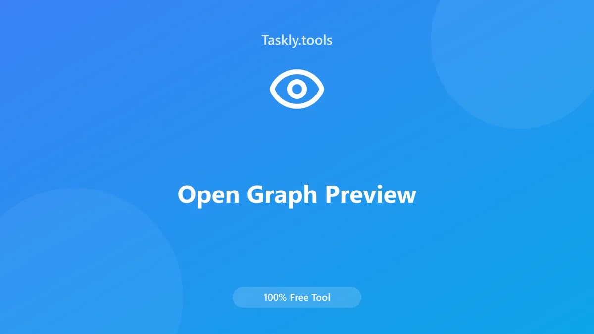 Open Graph Preview — Free Online SEO Tool