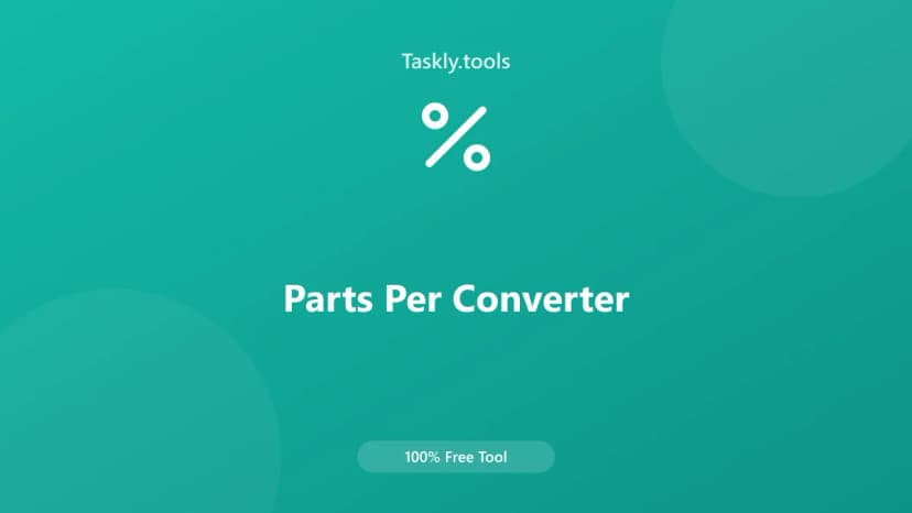 Parts Per Converter — Free Online Conversion Tool