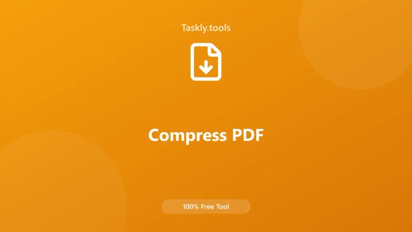 Compress PDF — Free Online Utility Tool