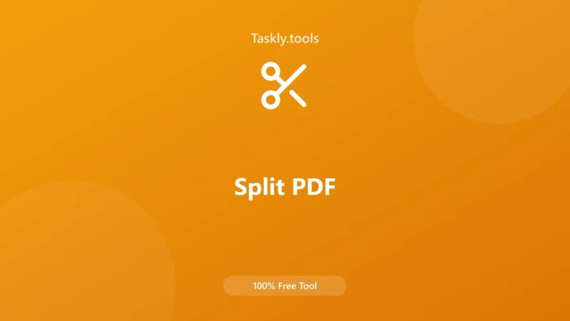 Split PDF — أداة الأدوات المساعدة مجانية أونلاين