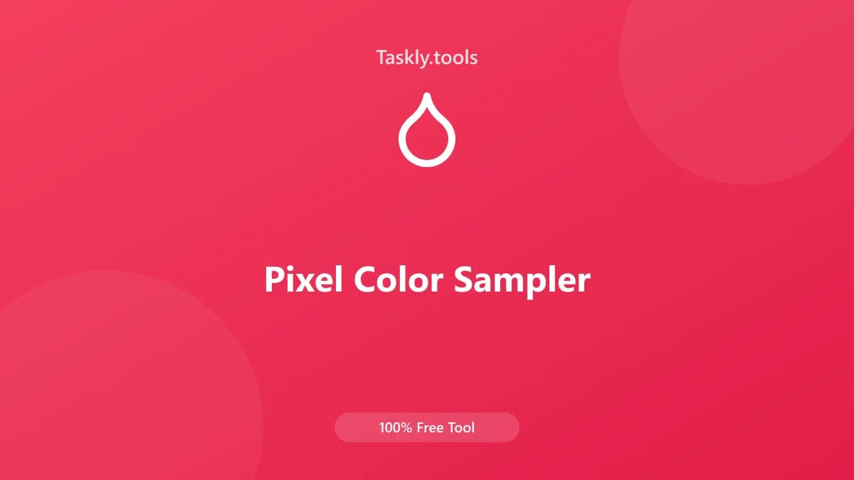 Pixel Color Sampler — Free Online Image processing Tool