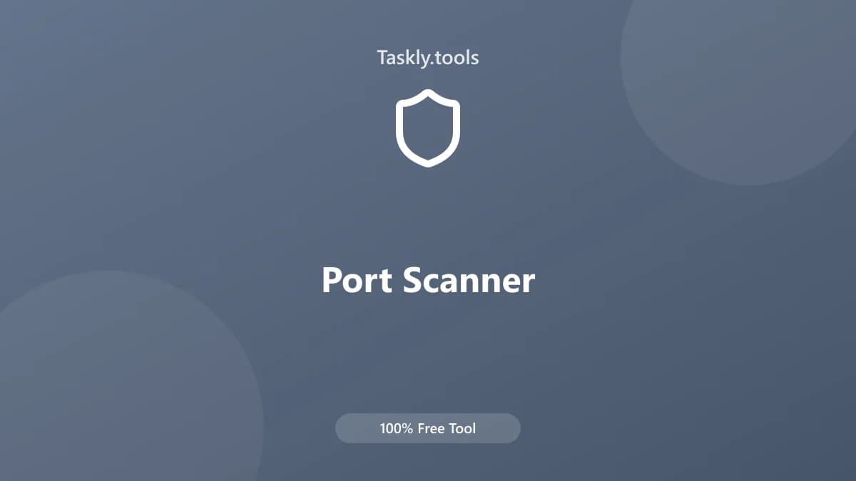 Port Scanner — أداة ديف أوبس مجانية أونلاين