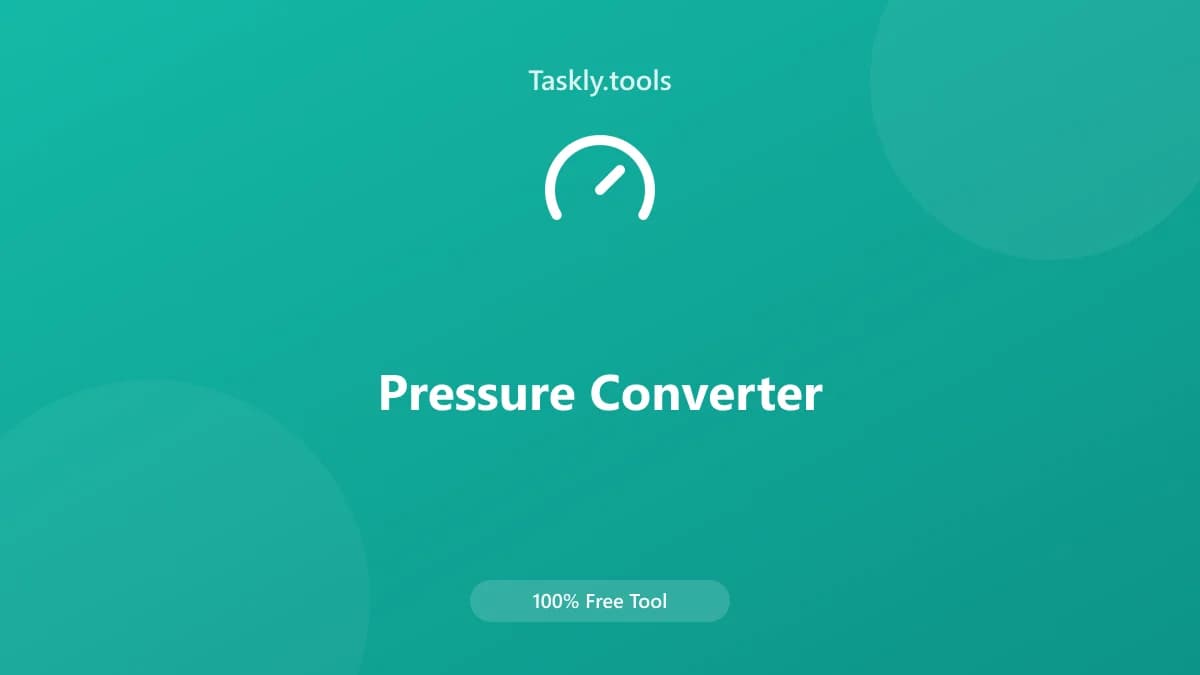Pressure Converter — أداة تحويل مجانية أونلاين
