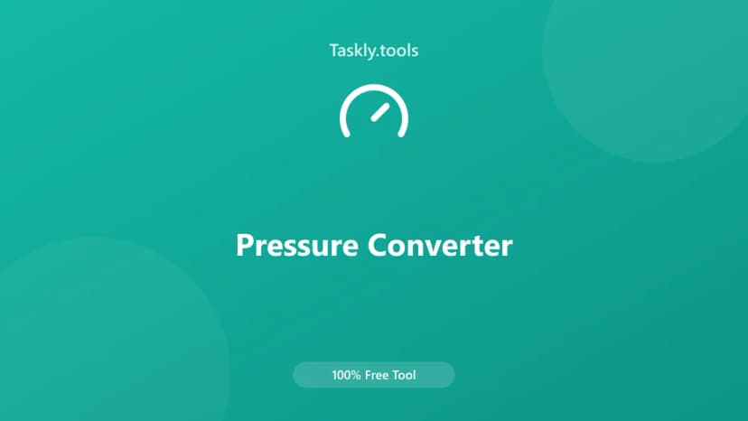Pressure Converter — أداة تحويل مجانية أونلاين