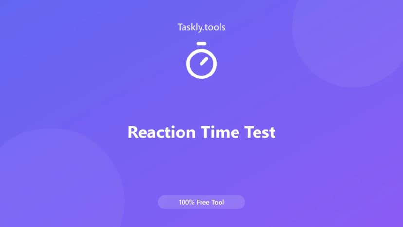 Reaction Time Test — Free Online Psychology Tool