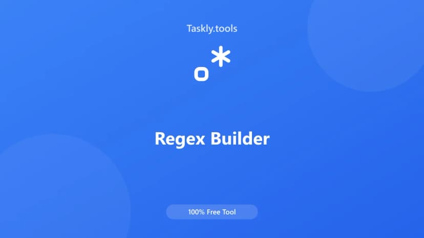 Regex Builder — أداة المطورين مجانية أونلاين