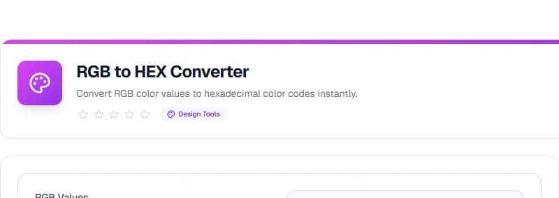 RGB to Hex — Free Online Design Tool