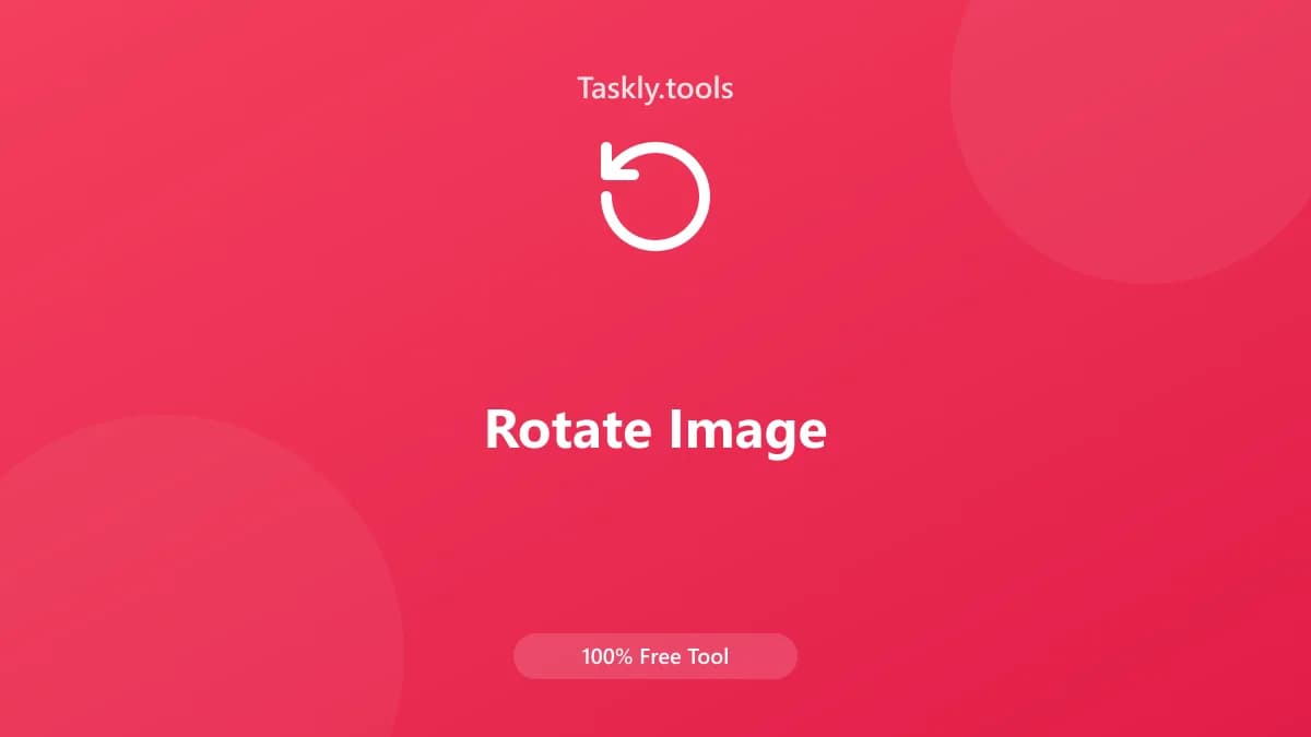 Rotate Image — أداة معالجة الصور مجانية أونلاين