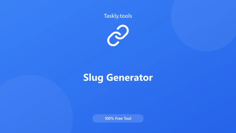 Slug Generator — أداة المطورين مجانية أونلاين