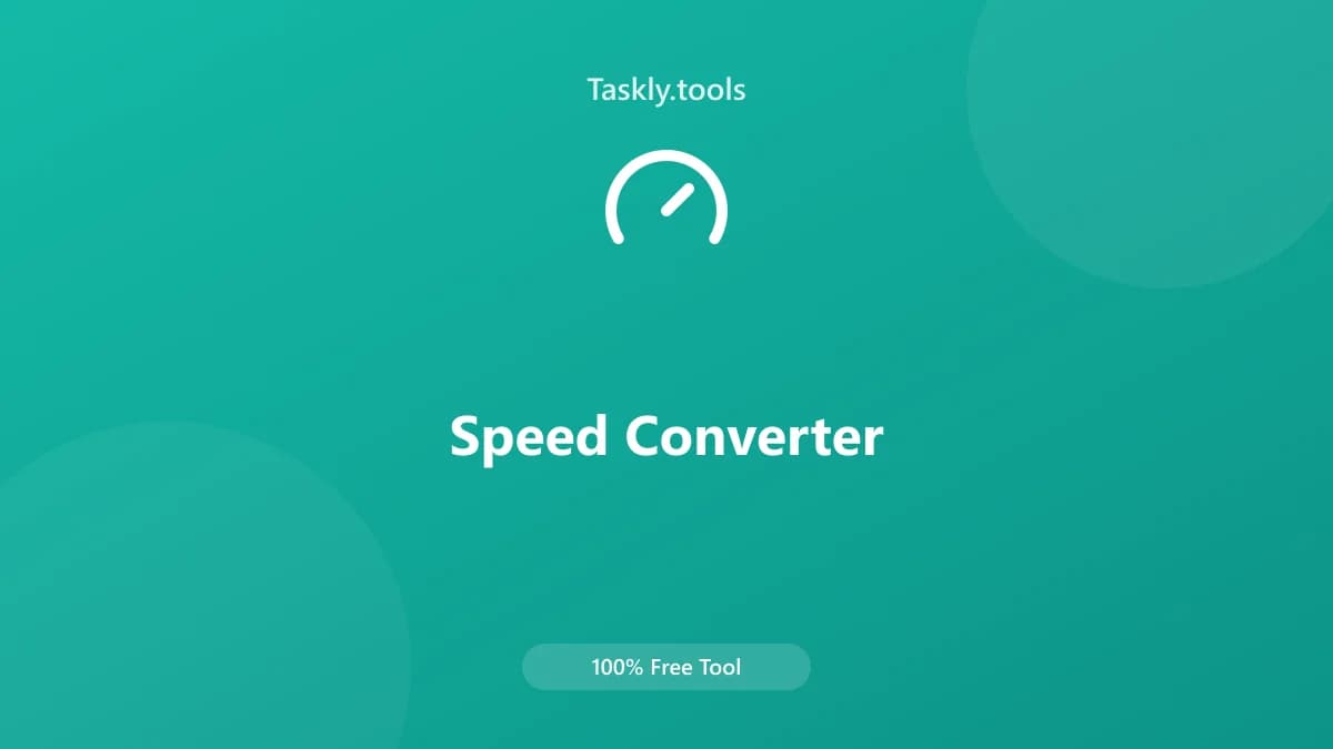 Speed Converter — أداة تحويل مجانية أونلاين