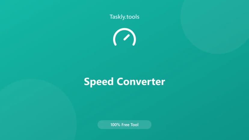 Speed Converter — أداة تحويل مجانية أونلاين