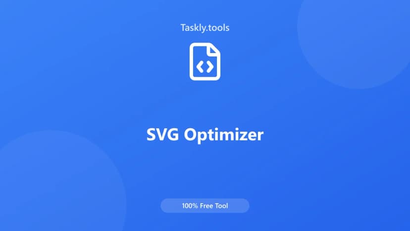 SVG Optimizer — أداة المطورين مجانية أونلاين