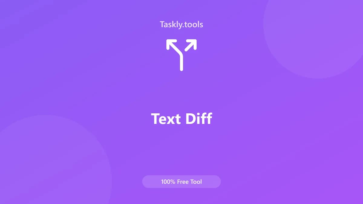 Text Diff — Free Online Text and content Tool