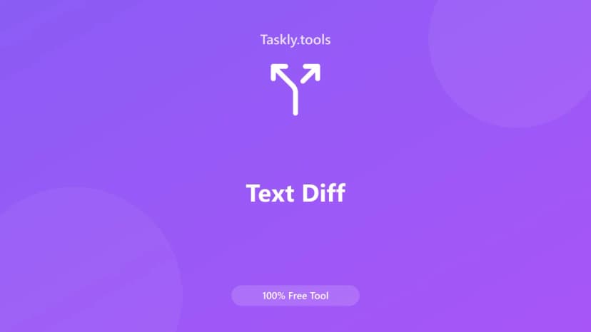 Text Diff — Free Online Text and content Tool