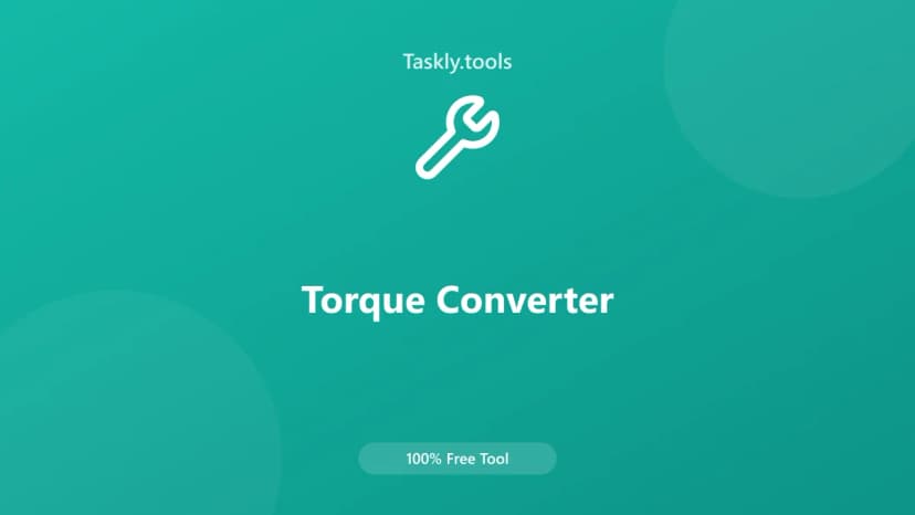 Torque Converter — Free Online Conversion Tool