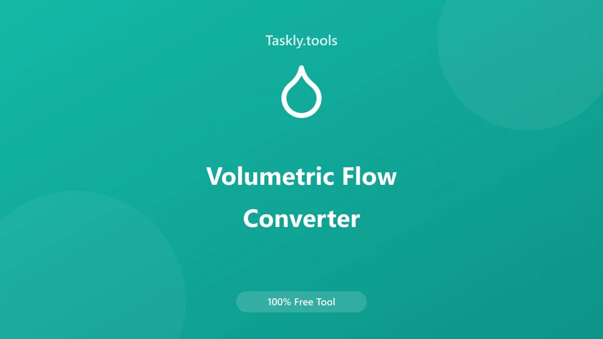 Volumetric Flow Converter — أداة تحويل مجانية أونلاين