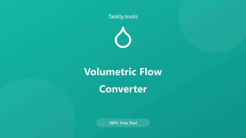 Volumetric Flow Converter — أداة تحويل مجانية أونلاين