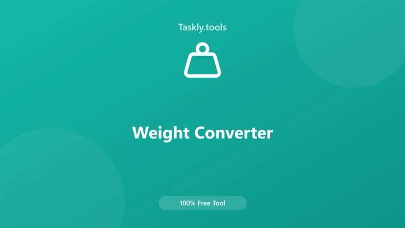 Weight Converter — أداة تحويل مجانية أونلاين