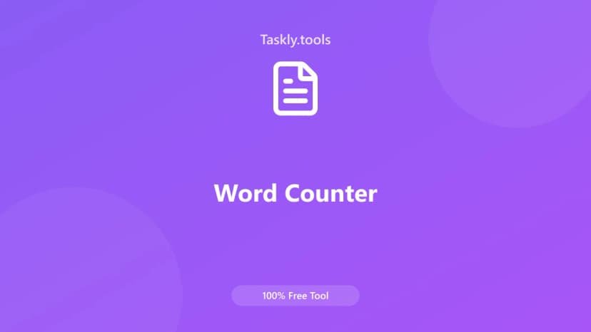 Word Counter — Free Online Text and content Tool