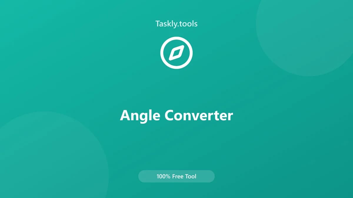 Angle Converter — أداة تحويل مجانية أونلاين