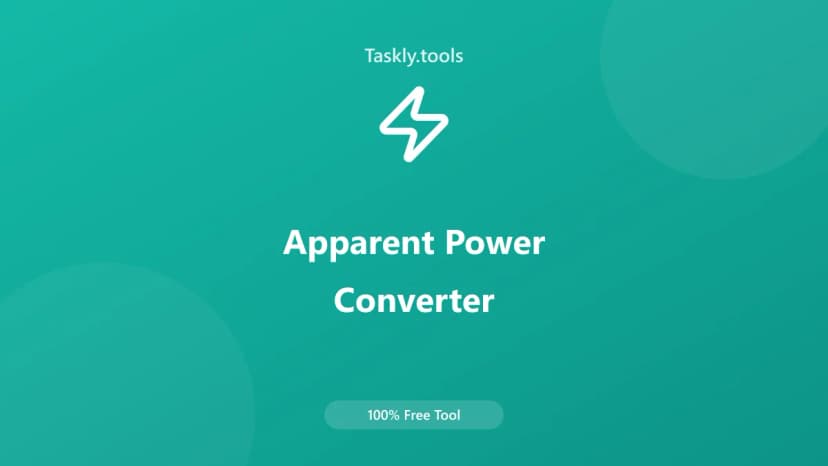 Apparent Power Converter — أداة تحويل مجانية أونلاين