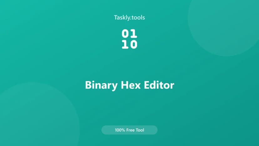 Binary Hex Editor — Free Online Conversion Tool