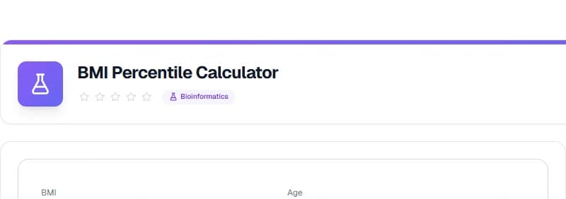 BMI Percentile Calculator — أداة الصحة واللياقة مجانية أونلاين