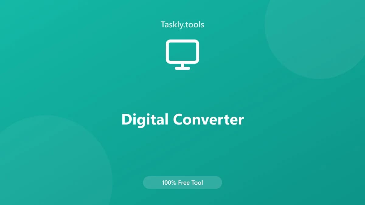 Digital Converter — Free Online Conversion Tool
