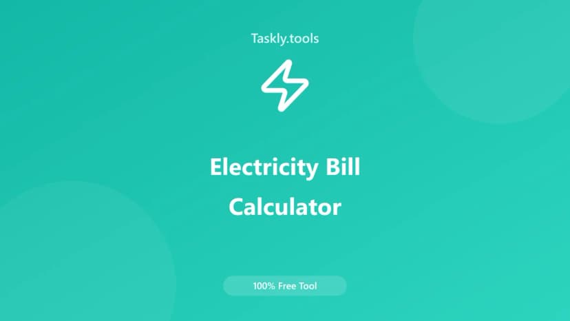 Electricity Bill Calculator — Free Online Lifestyle Tool