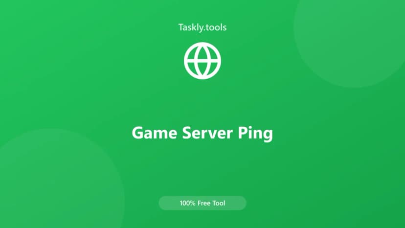 Game Server Ping — Free Online Gaming Tool